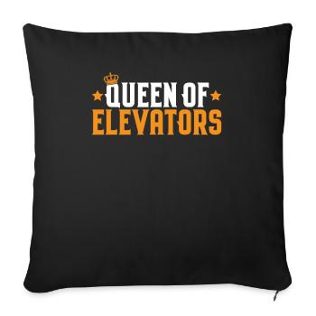 Elevator Fitter Elevator Mechanic Elevator Mechanic - Sofa pillowcase 17,3'' x 17,3'' (45 x 45 cm) - black - Front