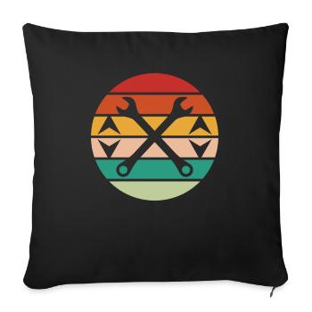Elevator Fitter Elevator Mechanic Elevator Mechanic - Sofa pillowcase 17,3'' x 17,3'' (45 x 45 cm) - black - Front