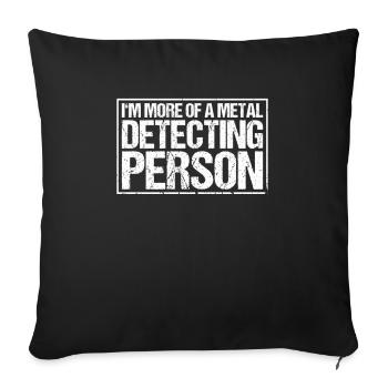 Détecteur Sondler Détecteur de métaux - Housse de coussin décorative 45 x 45 cm - noir - Devant