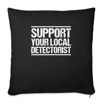 Détecteur Sondler Détecteur de métaux - Housse de coussin décorative 45 x 45 cm - noir - Devant