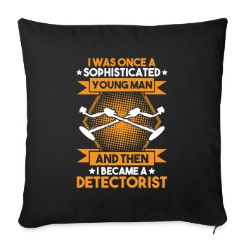 Détecteur Sondler Détecteur de métaux - Housse de coussin décorative 45 x 45 cm - noir - Devant