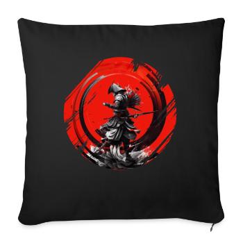 Samurai Japan Kultur - Sofakissenbezug 45 x 45 cm - Schwarz - Vorne