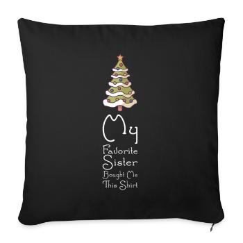 front 77391606848703095 - Sofa pillowcase 17,3'' x 17,3'' (45 x 45 cm) - black - Front