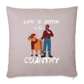 front 70101610704943946 - Sofa pillowcase 17,3'' x 17,3'' (45 x 45 cm) - light taupe - Front