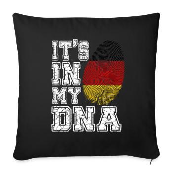 It's In My DNA Germany German Gift - Sofakissenbezug 45 x 45 cm - Schwarz - Vorne