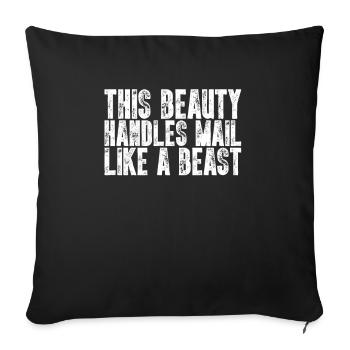 front 67871608382146343 - Sofa pillowcase 17,3'' x 17,3'' (45 x 45 cm) - black - Front