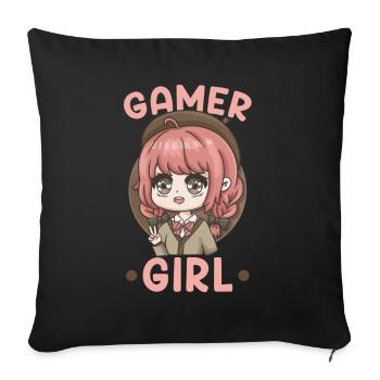 front 46201669382748996 - Sofa pillowcase 17,3'' x 17,3'' (45 x 45 cm) - black - Front