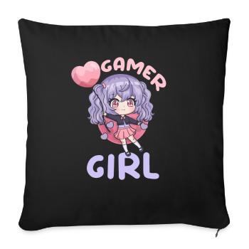 62881666604623771 avant - Housse de coussin décorative 45 x 45 cm - noir - Devant