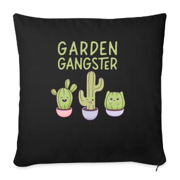 34841610364930712 avant - Housse de coussin décorative 45 x 45 cm - noir - Devant