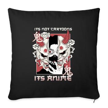 ANIME BOYS2 ITSNORCARTOONSITANIME - Sofa pillowcase 17,3'' x 17,3'' (45 x 45 cm) - black - Front