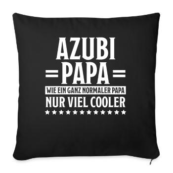 Azubi Spruch Lehrling Auszubildende Azubi Geschenk - Sofakissenbezug 45 x 45 cm - Schwarz - Vorne