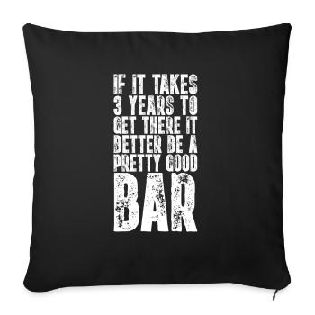 46901608544194879 avant - Housse de coussin décorative 45 x 45 cm - noir - Devant