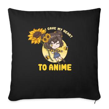 front 78371666607493473 - Sofa pillowcase 17,3'' x 17,3'' (45 x 45 cm) - black - Front