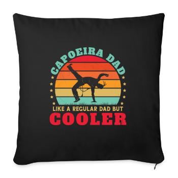 Man Capoeira Papa Vintage Father's Day Gift - Sofa pillowcase 17,3'' x 17,3'' (45 x 45 cm) - black - Front
