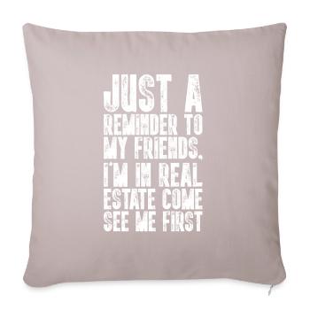 front 76361608402265142 - Sofa pillowcase 17,3'' x 17,3'' (45 x 45 cm) - light taupe - Front