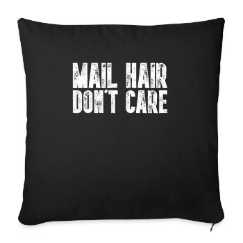 front 13301608379478384 - Sofa pillowcase 17,3'' x 17,3'' (45 x 45 cm) - black - Front