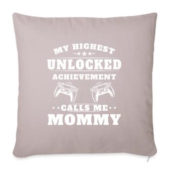 Mon plus haut accomplissement m'appelle mamie - Housse de coussin décorative 45 x 45 cm - taupe clair - Devant
