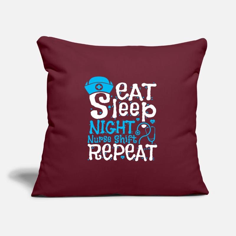 Eat Sleep Night Nurse Shift Repeat Sofakissenbezug 45 x 45 cm
