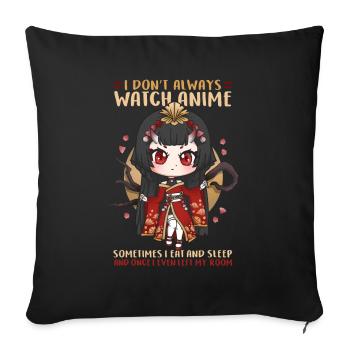 35641666603551186 avant - Housse de coussin décorative 45 x 45 cm - noir - Devant
