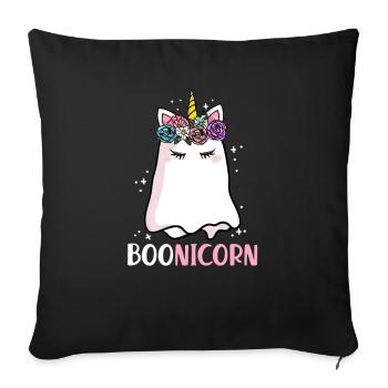 Halloween Boonicorn Unicorn Ghost Girls Gift - Sofa pillowcase 17,3'' x 17,3'' (45 x 45 cm) - black - Front