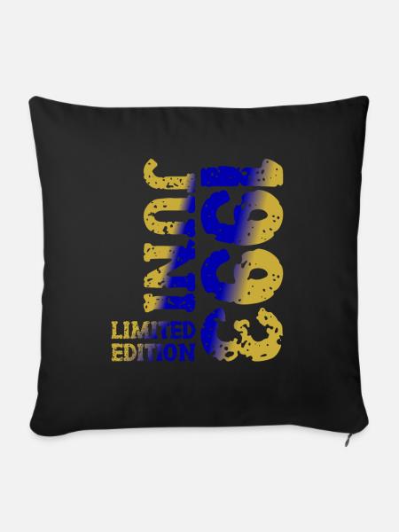 1993 Juni Limited Edition Geburtstag Geschenk - Sofakissenbezug 45 x 45 cm - Schwarz