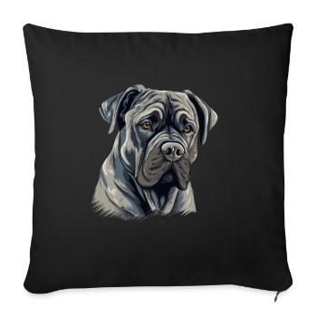 Cane Corso für einen Cane Corso Besitzer - Sofakissenbezug 45 x 45 cm - Schwarz - Vorne