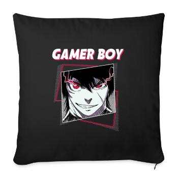 ANIME BOYS3 GAMERBOY - Housse de coussin décorative 45 x 45 cm - noir - Devant