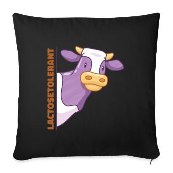 Lactose Tolerant Milk Lover Milk Ice Cream Cheese - Sofa pillowcase 17,3'' x 17,3'' (45 x 45 cm) - black - Front