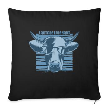Lactose Tolerant Milk Lover Milk Ice Cream Cheese - Sofa pillowcase 17,3'' x 17,3'' (45 x 45 cm) - black - Front