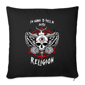 front 30631652950391329 - Sofa pillowcase 17,3'' x 17,3'' (45 x 45 cm) - black - Front