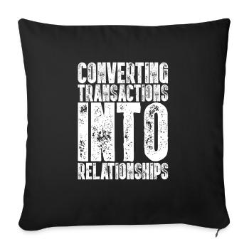 48991608397030879 avant - Housse de coussin décorative 45 x 45 cm - noir - Devant