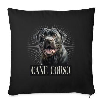 Cane Corso für einen Cane Corso Besitzer - Sofakissenbezug 45 x 45 cm - Schwarz - Vorne