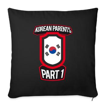 Best Parenting Korean Parents Part 1 - Sofa pillowcase 17,3'' x 17,3'' (45 x 45 cm) - black - Front