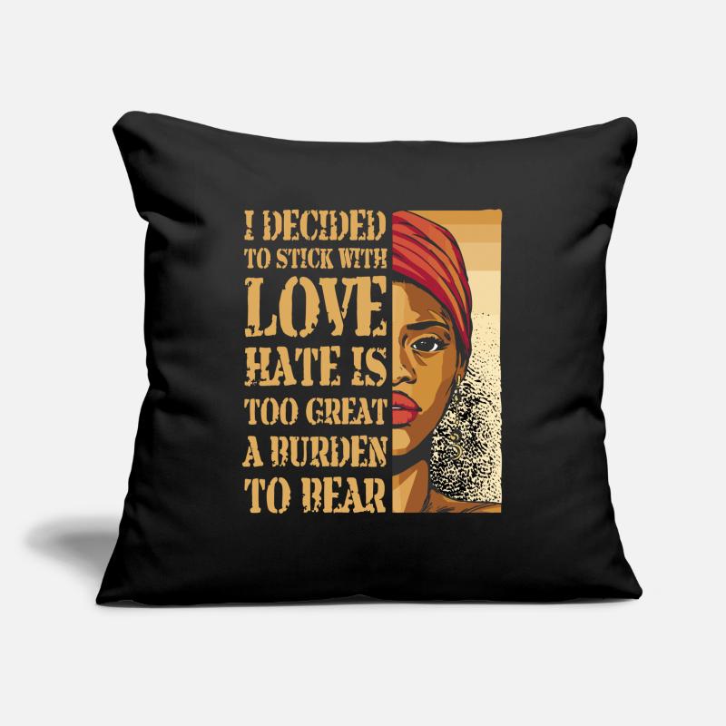 Hate Is Too Great A Burden To Bear Sofa pillowcase 17,3'' x 17,3'' (45 x 45 cm)