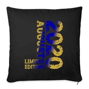 2020 août édition limitée 3e anniversaire tenue - Housse de coussin décorative 45 x 45 cm - noir - Devant