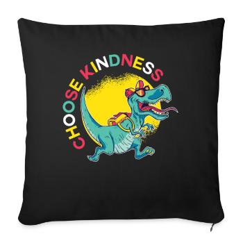 Choose Kindness Motivational Quote - Sofa pillowcase 17,3'' x 17,3'' (45 x 45 cm) - black - Front