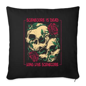 Scenecore Is Dead Long Live Scenecore - Sofa pillowcase 17,3'' x 17,3'' (45 x 45 cm) - black - Front