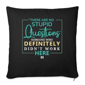 Sarcastic Coworker Ironic Saying - Sofa pillowcase 17,3'' x 17,3'' (45 x 45 cm) - black - Front