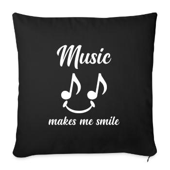 Karaoke Singing Singing Teacher Musical Quotes - Sofa pillowcase 17,3'' x 17,3'' (45 x 45 cm) - black - Front