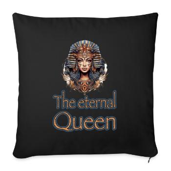 The Eternal Quenn Ägypten Königin Kleopatra - Sofakissenbezug 45 x 45 cm - Schwarz - Vorne