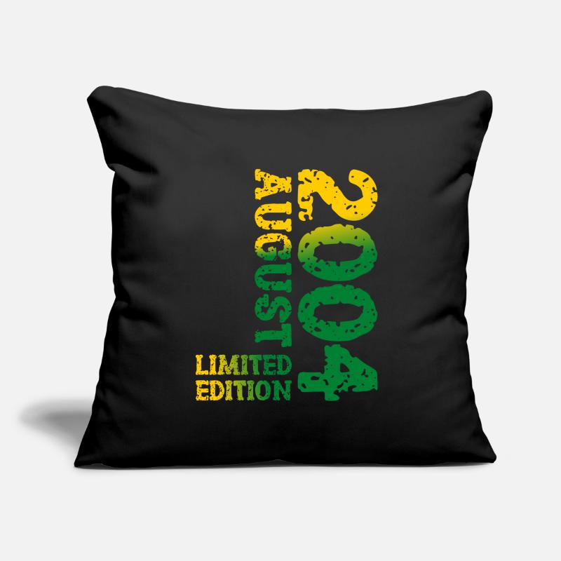 2004 Août Édition Limitée 19e Tenue d’anniversaire Housse de coussin décorative 45 x 45 cm
