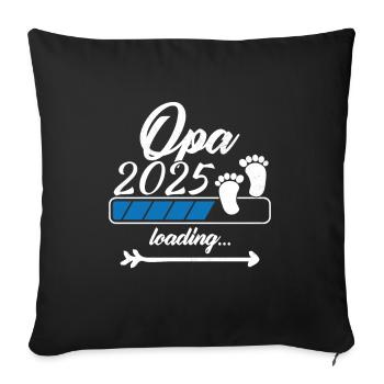Opa 2025 Loading - Sofakissenbezug 45 x 45 cm - Schwarz - Vorne