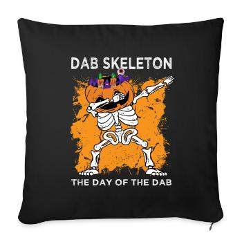 Dab Skeleton, The Day Of The Deb - Sofa pillowcase 17,3'' x 17,3'' (45 x 45 cm) - black - Front