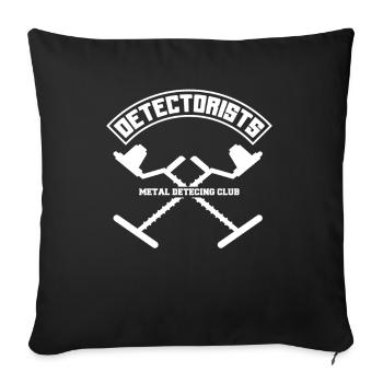 Funny Probing Metal Detector Detector - Sofa pillowcase 17,3'' x 17,3'' (45 x 45 cm) - black - Front