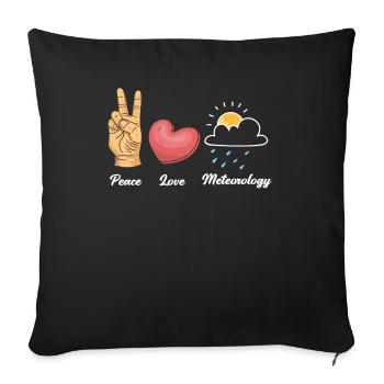 Meteorologist Meteorology Storm Chaser Gift - Sofa pillowcase 17,3'' x 17,3'' (45 x 45 cm) - black - Front