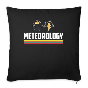 Meteorologist Meteorology Storm Chaser Gift - Sofa pillowcase 17,3'' x 17,3'' (45 x 45 cm) - black - Front