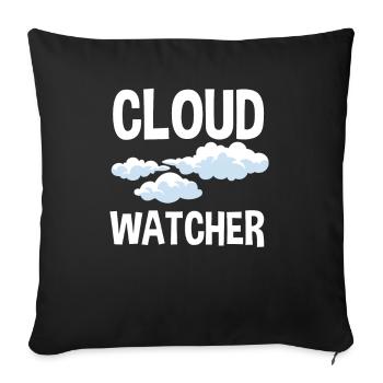 Meteorologe Meteorologie Sturmjäger Geschenk - Sofakissenbezug 45 x 45 cm - Schwarz - Vorne