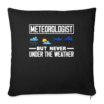 Meteorologist Meteorology Storm Chaser Gift - Sofa pillowcase 17,3'' x 17,3'' (45 x 45 cm) - black - Front