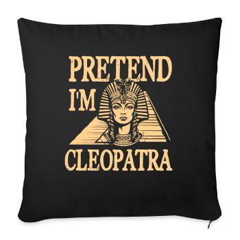 Lustiger Ägytischer Spruch Ägypten - Sofakissenbezug 45 x 45 cm - Schwarz - Vorne