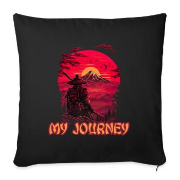 My Journey Samurai Japan Kultur - Sofakissenbezug 45 x 45 cm - Schwarz - Vorne